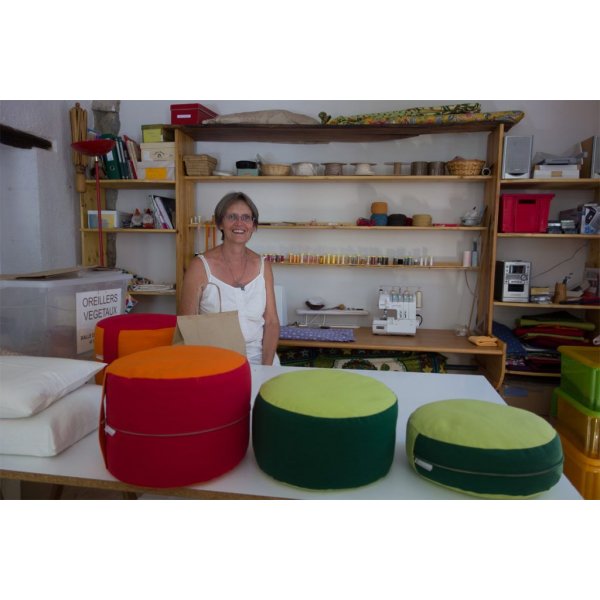 Housse de protection pour coussin zafu avec poign&eacute;e